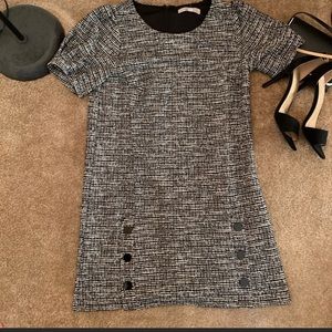 NWOT Loft Short Sleeve Tweed Dress Sz. 10